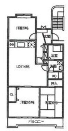 佐伯レジデンスの物件間取画像